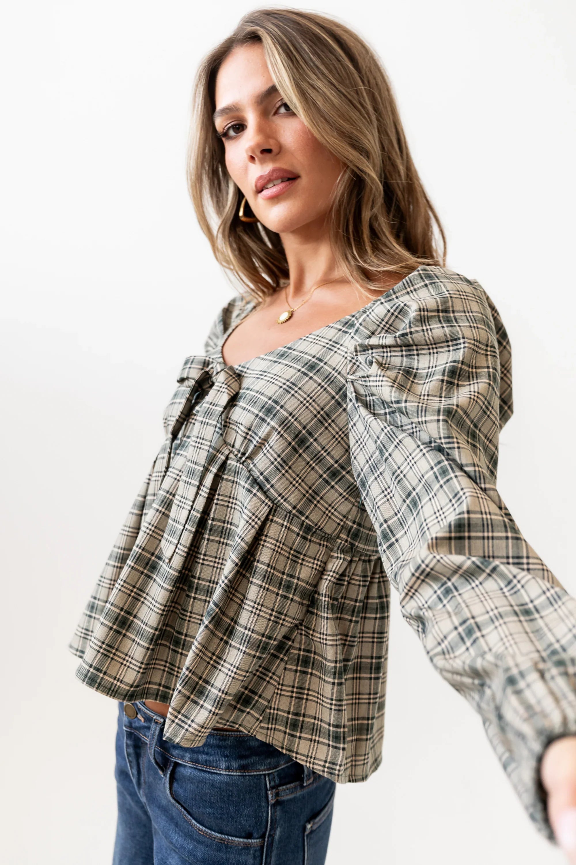Smith Plaid Blouse